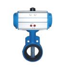 Pneumatic butterfly valve( with Electromagnetic Valve)
